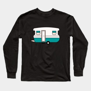 Retro Caravan Camping Trailer Long Sleeve T-Shirt